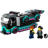 LEGO City Auto da corsa e trasportatore, Giochi di costruzione Set da costruzione, 6 anno/i, Plastica, 328 pz, 519 g