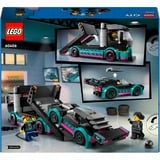 LEGO City Auto da corsa e trasportatore, Giochi di costruzione Set da costruzione, 6 anno/i, Plastica, 328 pz, 519 g