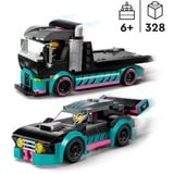 LEGO City Auto da corsa e trasportatore, Giochi di costruzione Set da costruzione, 6 anno/i, Plastica, 328 pz, 519 g