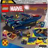 LEGO | Marvel 76281 X-Jet di X-Men, Aereo Giocattolo per Bambini di 8+ Anni, Modellino da Costruire con Minifigure di Supereroi, Giochi di costruzione Aereo Giocattolo per Bambini di 8+ Anni, Modellino da Costruire con Minifigure di Supereroi, Set da costruzione, 8 anno/i, Plastica, 359 pz, 600 g