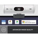 Logitech Brio 500, Webcam bianco/Nero