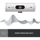Logitech Brio 500, Webcam bianco/Nero