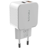 Nevox HC-2009 Bianco Interno, Caricabatterie bianco, Interno, AC, Bianco