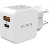 Nevox HC-2009 Bianco Interno, Caricabatterie bianco, Interno, AC, Bianco