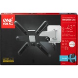 One for all Supporto da parete per TV WM 6242, Montaggio a parete Nero