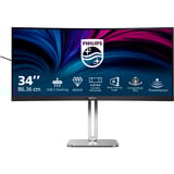 Philips 5000 series 34B2U5600C/00 Monitor PC 86,4 cm (34") 3440 x 1440 Pixel Dual QHD LCD Grigio, Monitor LED grigio scuro/Argento, 86,4 cm (34"), 3440 x 1440 Pixel, Dual QHD, LCD, 4 ms, Grigio