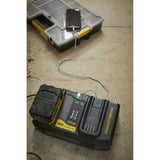 Stanley Caricabatterie rapido a doppio vano V20 (18V / 4A) per batterie V20 Nero/Giallo