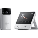 SwitchBot Campanello video con display, Campanello per porte bianco/Argento