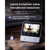 SwitchBot W6702001/6802000, Campanello per porte bianco/Argento