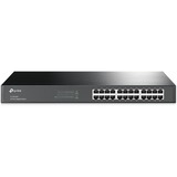 TP-Link Switch 24-porte Gigabit Rack Unmanaged, Interruttore Nero, Non gestito, Gigabit Ethernet (10/100/1000), Full duplex, Montaggio rack, 1U, Vendita al dettaglio