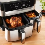 Tefal Easy Fry & Grill EY905D, Friggitrice ad aria calda accaio/Nero