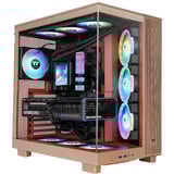 Thermaltake CA-11E-00MGWN-00, Chassis Tower marrone chiaro