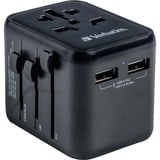 Verbatim 49543 adattatore per presa di corrente Universale Nero, Viaggio di spina Nero, Universale, Universale, Tipo A, Tipo B, Tipo C (Europlug), Tipo E (FR), Tipo F, Tipo G (UK), Tipo I (AU), Tipo J (CH),..., Tipo A, Tipo B, Tipo C, Tipo D (UK), Tipo E (FR), Tipo F, Tipo G (UK), Tipo H (IL), Tipo I (AU),..., 100 - 250 V, 50 - 60 Hz