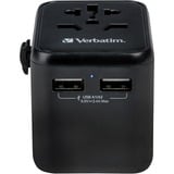 Verbatim 49543 adattatore per presa di corrente Universale Nero, Viaggio di spina Nero, Universale, Universale, Tipo A, Tipo B, Tipo C (Europlug), Tipo E (FR), Tipo F, Tipo G (UK), Tipo I (AU), Tipo J (CH),..., Tipo A, Tipo B, Tipo C, Tipo D (UK), Tipo E (FR), Tipo F, Tipo G (UK), Tipo H (IL), Tipo I (AU),..., 100 - 250 V, 50 - 60 Hz