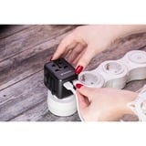 Verbatim 49543 adattatore per presa di corrente Universale Nero, Viaggio di spina Nero, Universale, Universale, Tipo A, Tipo B, Tipo C (Europlug), Tipo E (FR), Tipo F, Tipo G (UK), Tipo I (AU), Tipo J (CH),..., Tipo A, Tipo B, Tipo C, Tipo D (UK), Tipo E (FR), Tipo F, Tipo G (UK), Tipo H (IL), Tipo I (AU),..., 100 - 250 V, 50 - 60 Hz