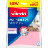 Vileda Panno multiuso Actifibre Soft, set da 2, Tergicristalli antipolvere rosa