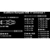 Wera Kompakt VDE 17 Universal 1 Set Cacciavite multifunzione rosso/Giallo, Rosso/giallo, Nero