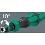 Wera Kraftform Kompakt 838 RA-R M Set 1, con funzione a cricchetto, Set di bit Nero/Verde