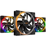 be quiet! Light Wings | 140mm PWM Triple Pack Case per computer Ventilatore 14 cm Nero 1 pz, Ventola Nero, Ventilatore, 14 cm, 1500 Giri/min, 23,3 dB, 56 pdc/min, 95,14 m³/h