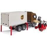 bruder Scania Super 560R camion logistico con carrello elevatore integrato, Veicolo modello 