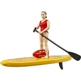 bruder bworld Life Guard con Stand Up Paddle, Gioco figura 