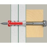fischer DUOPOWER 10x50, 570550, Tassello grigio chiaro/Rosso