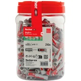 fischer Tassello DUOPOWER 10x50 BigBox grigio chiaro/Rosso