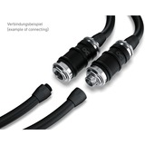 Alphacool ES Schnellverschluss BLH1A PushIn Femmina IG, Connessione cromo/nero (opaco)