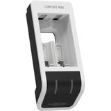 Ansmann Comfort Mini Batteria per uso domestico dC, USB, Caricabatterie bianco/Nero, Nichel-Metallo Idruro (NiMH), Stilo AA, Mini Stilo AAA