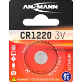 Ansmann Lithium CR 1220, 3 V Battery Batteria monouso Ioni di Litio argento, 3 V Battery, Batteria monouso, Ioni di Litio, 3 V, 1 pz, CR 1220