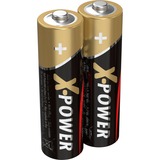 Ansmann X-Power Mignon AA Batteria monouso Alcalino Batteria monouso, Alcalino, 1,5 V, 2 pz, Nero, Oro, 50,5 mm