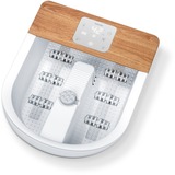 Beurer Vasca per pediluvio a bolle FB 65, Idromassaggio plantare bianco/legno