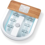 Beurer Vasca per pediluvio a bolle FB 65, Idromassaggio plantare bianco/legno