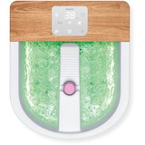 Beurer Vasca per pediluvio a bolle FB 65, Idromassaggio plantare bianco/legno