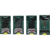 Bosch 2 607 017 071 punta per trapano Set di punte per trapano 21 pz, Trapano & Set di bit verde, Trapano, Set di punte per trapano, Nero, Argento, Mini-X-Line, 21 pz