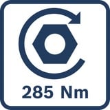 Bosch Avvitatore a impulsi a batteria GDX 18V-285 Professional solo, 18Volt blu