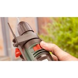 Bosch Easy Impact 600 600 W 3000 Giri/min Senza chiave verde/Nero, Senza chiave, Nero, Verde, 1,2 cm, 3000 Giri/min, 45000 bpm, 1 cm