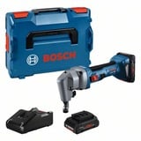 Bosch GNA 18V-16 E Cesoia elettrica 1400 spm (fogli per minuto) 700 W, Lattina blu/Nero, Cesoia elettrica, Senza spazzola, Nero, Blu, 1400 spm (fogli per minuto), 4 cm, 1,6 mm
