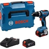 Bosch GSR 18V-65 Professional 2100 Giri/min Chiave 1,06 kg Nero, Blu, Trapano avvitatore blu, Trapano con impugnatura a pistola, Chiave, Nero, Blu, 2100 Giri/min, 550 Giri/min, 2100 Giri/min