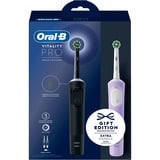 Braun Oral-B Vitality Pro D103 Duo, Spazzolino da denti elettrico Nero/Viola