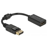 DeLOCK 61011 cavo e adattatore video 0,15 m DisplayPort HDMI Nero Nero, 0,15 m, DisplayPort, HDMI, Maschio, Femmina, Dritto