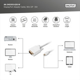 Digitus AK-340305-020-W, Adattatore bianco