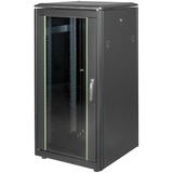 Digitus Armadio di rete Serie Unique - 600 x 600 mm (L x P), IT armadio Nero, Rack indipendenti, 800 kg, Nero