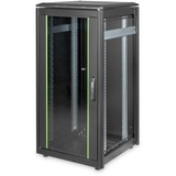 Digitus Armadio di rete Serie Unique - 600 x 600 mm (L x P), IT armadio Nero, Rack indipendenti, 800 kg, Nero