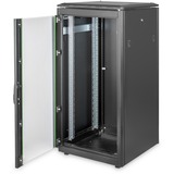Digitus Armadio di rete Serie Unique - 600 x 600 mm (L x P), IT armadio Nero, Rack indipendenti, 800 kg, Nero