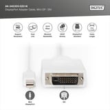 Digitus Cavo adattatore mini-DisplayPort > DVI-D bianco