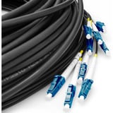 Digitus Cavo universale Breakout in fibra ottica, duplex, connettore LC/UPC, monomodale OS2 Nero