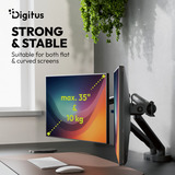 Digitus DA-90471, Base per monitor Nero