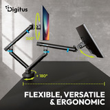 Digitus DA-90471, Base per monitor Nero