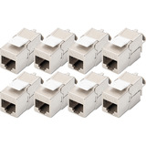 Digitus Modulo Keystone CAT 6A schermato senza attrezzi 8 pz, Modulo di Keystone 